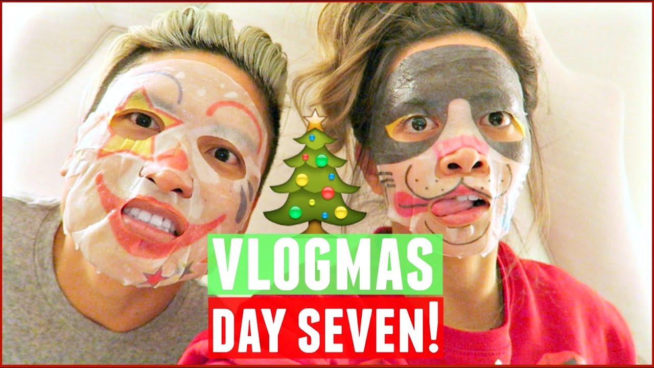 Trying Weird Asian Face Masks! Vlogmas 7, 2015