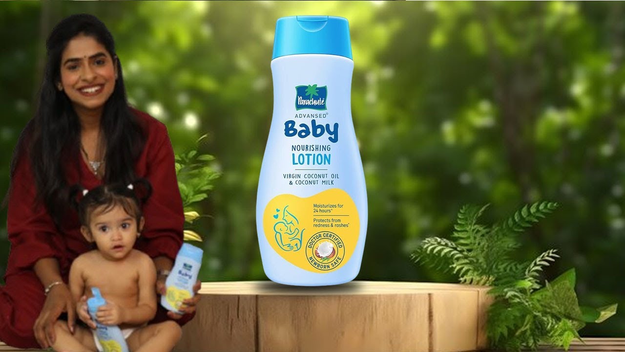 Parachute Advanced Baby Lotion — because their skin deserves nothing but the best.