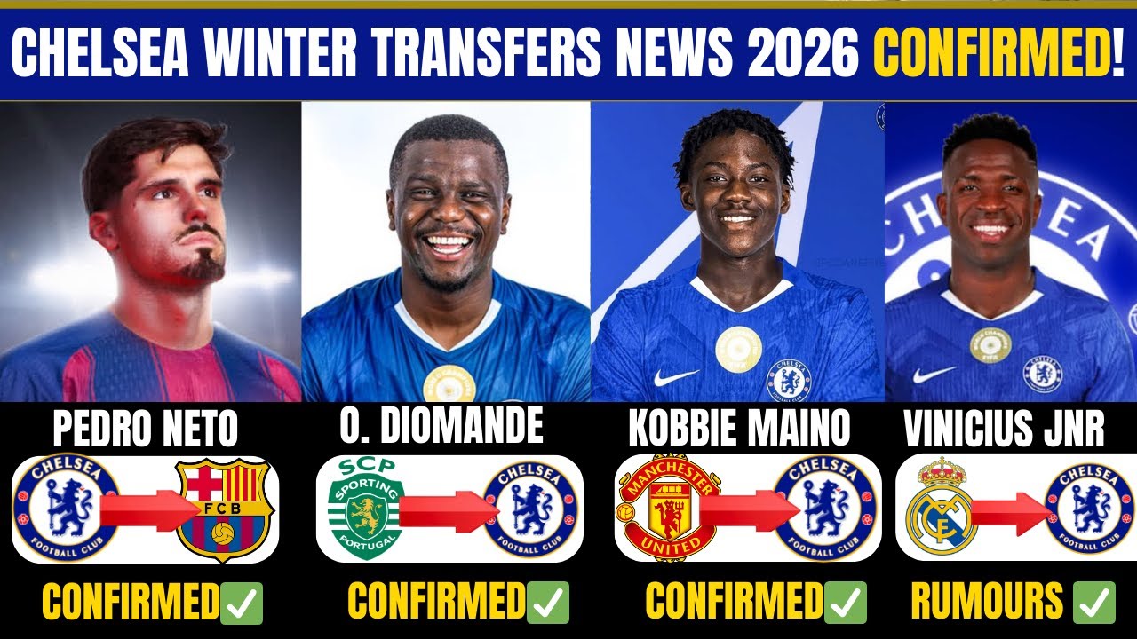 🔥 TOP 15 CHELSEA JANUARY TRANSFER NEWS 2026 | PLAYERS IN & OUT ft VINÍCIUS JR, MAINOO & DIOMANDE ✅