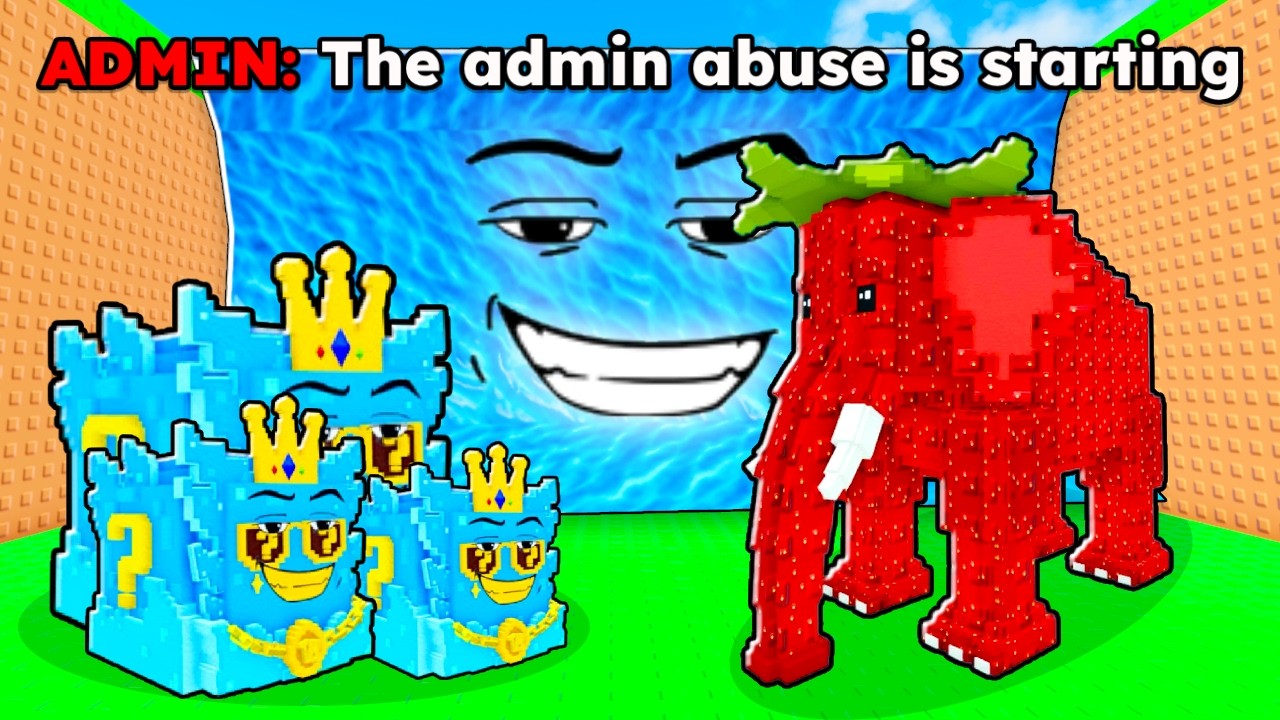 INSANE ADMIN ABUSE in Escape Tsunami For Brainrots!