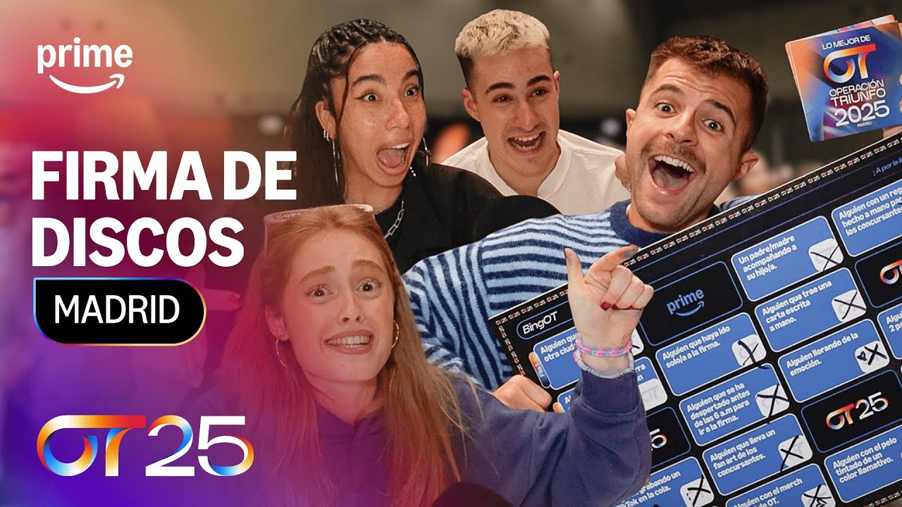 REPARTIENDO REGALITOS EN LAS FIRMAS DE #OT2025 CON @ibngarcia