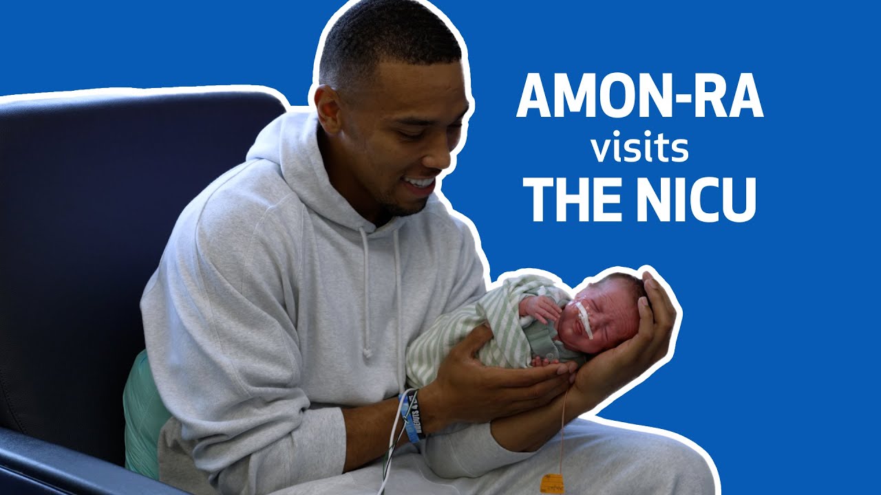 Part 1: Detroit Lions Amon-Ra St. Brown Visits the Neonatal Intensive Care Unit