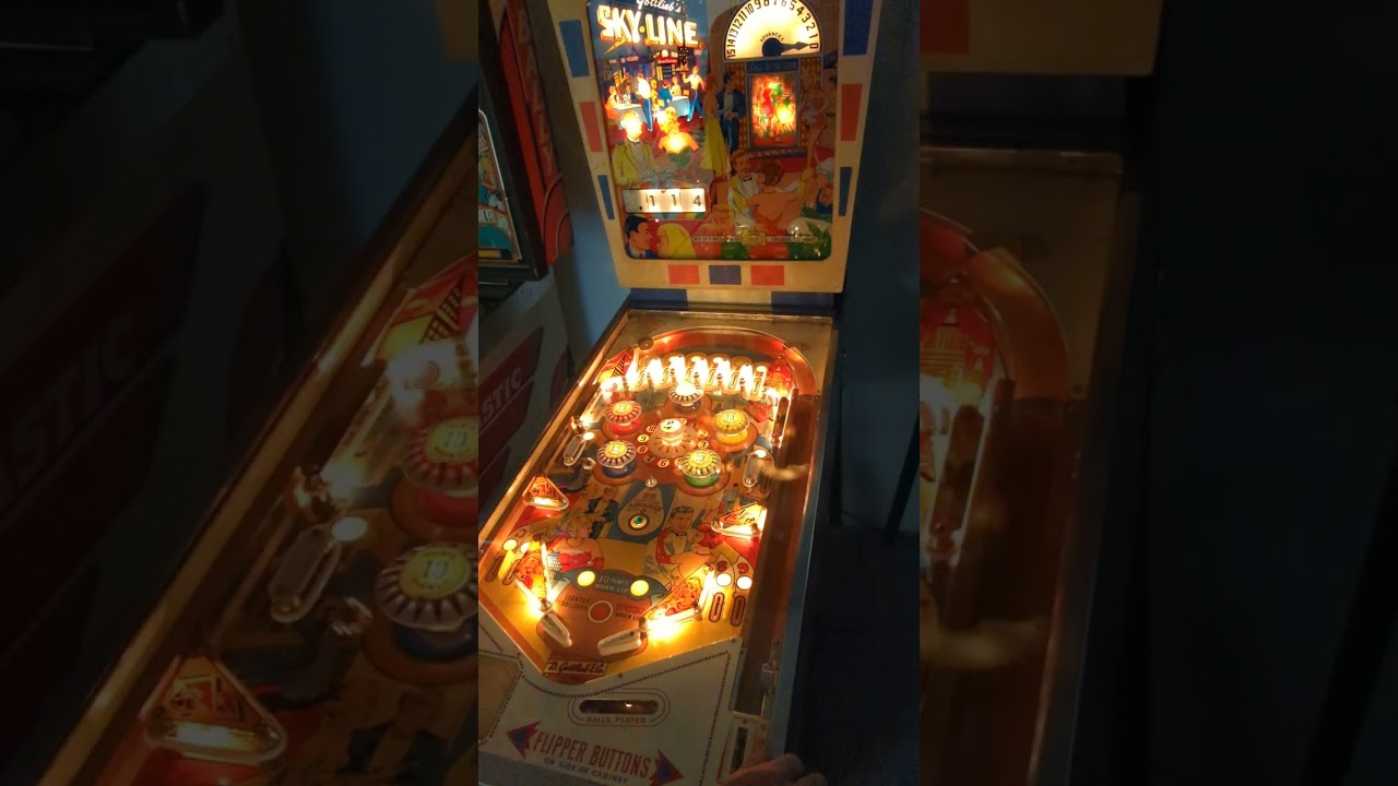 Gottlieb Sky-Line Pinball Machine Gameplay
