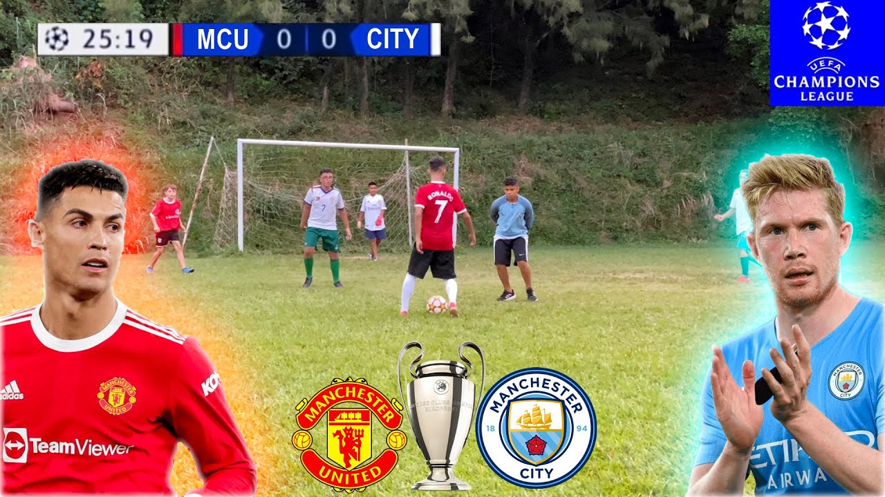 MAN UNITED x MAN CITY SEMIFINAL UEFA CHAMPIONS LEAGUE JOGO 5 x 5 ‹ Rikinho ›