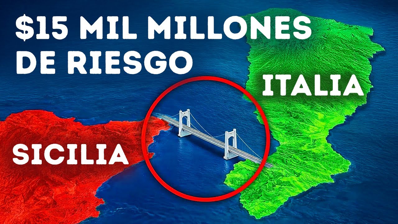 Italia está construyendo el puente colgante más arriesgado del mundo