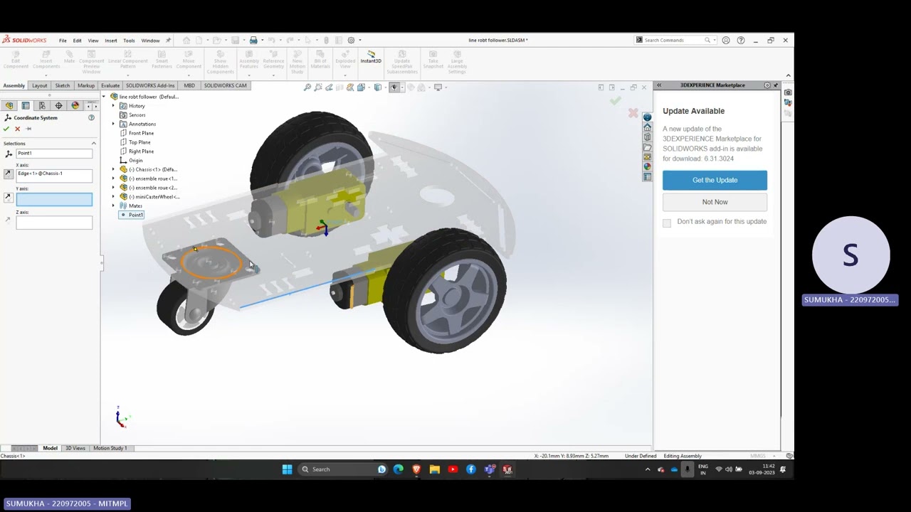 Solidworks to URDF file for ros2