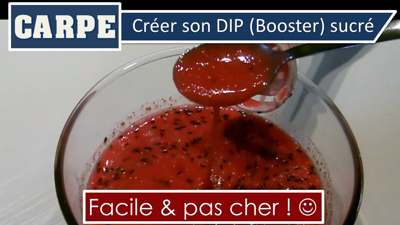Tuto Carpe : créer son dip sucré (booster, attractant)