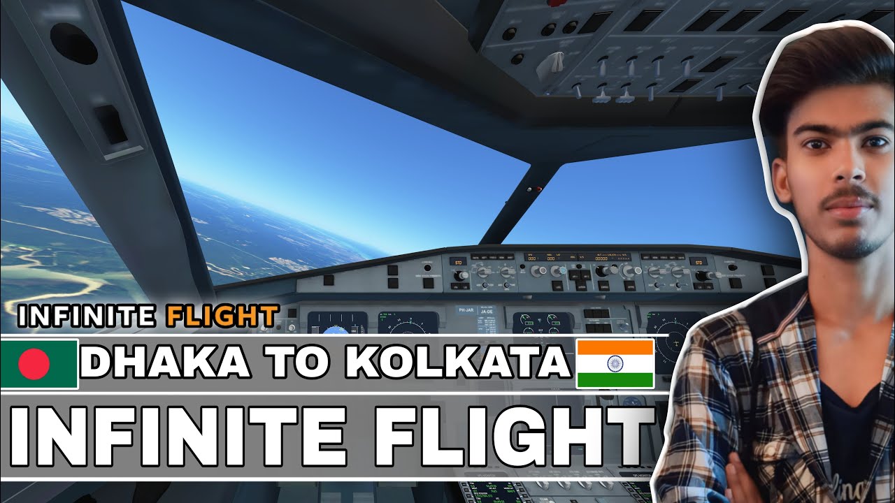 Dhaka🇧🇩 To Kolkata🇮🇳 Flying INFINITE FLIGHT SIMULATOR Gameplay (HINDI) || Autopilot Landing
