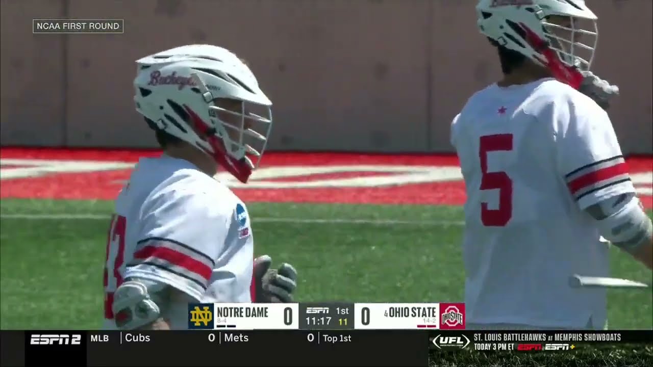 2025 NCAA Men's Lacrosse ~ Ohio State vs  Notre Dame ~ 1st Round NCAA Tournament