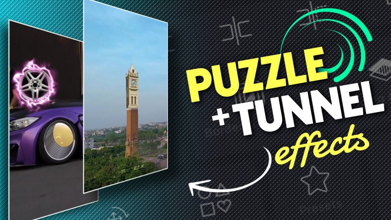 Trending Puzzle And Tunnel effects tutorial 🤩❤️‍🔥