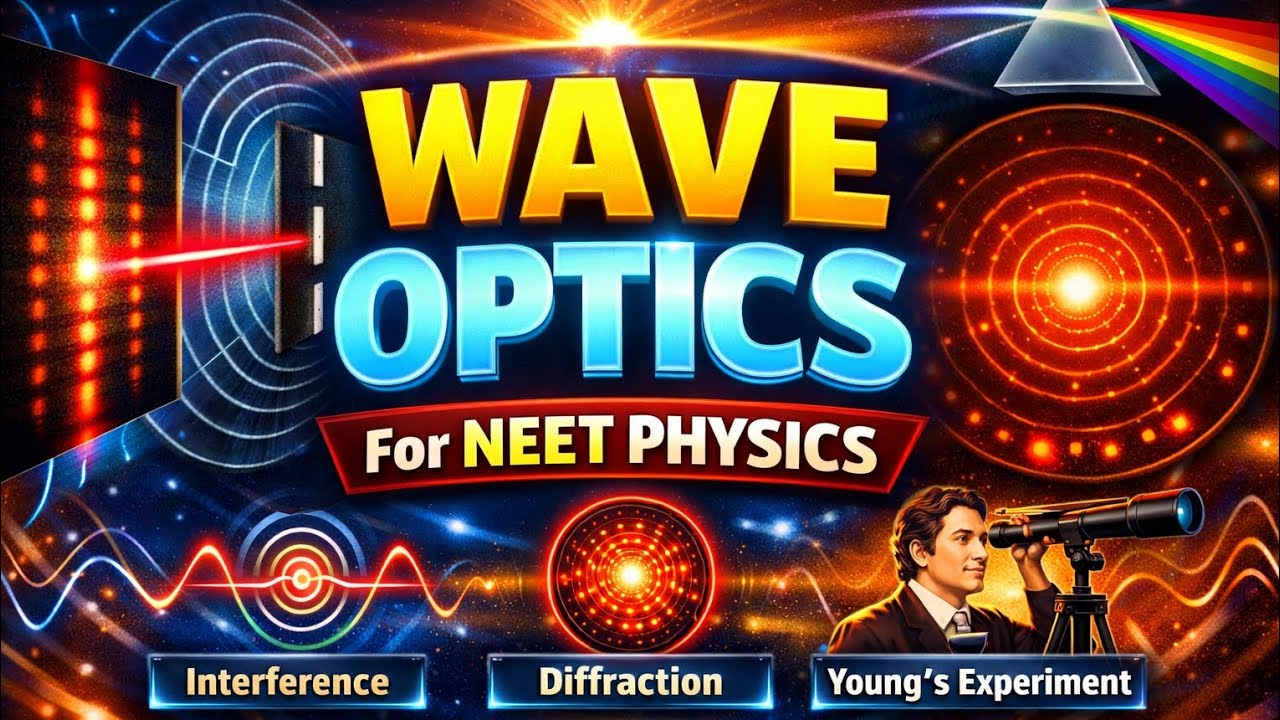 Wave optics Lecture-1 | NEET PHYSICS CLASS-12 | #NEET #Physics #waveoptics