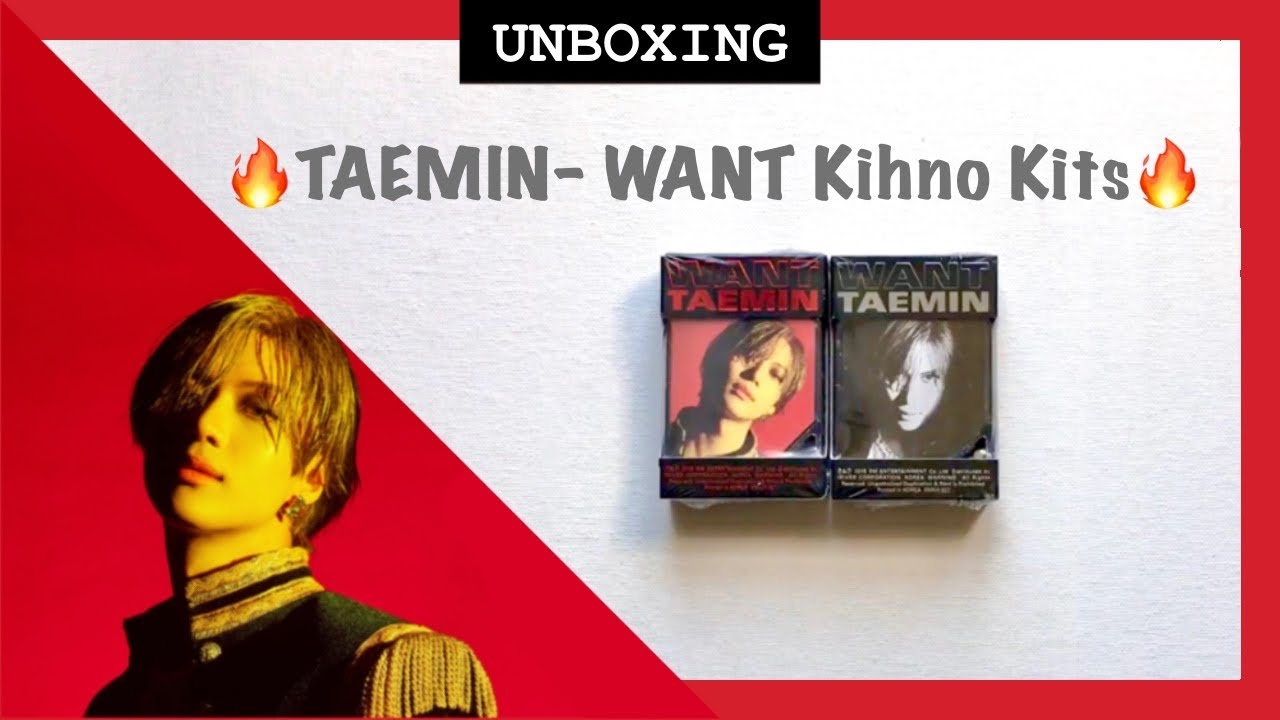 🔥TAEMIN- WANT Kihno Kits, WANT & MORE Set Unboxing