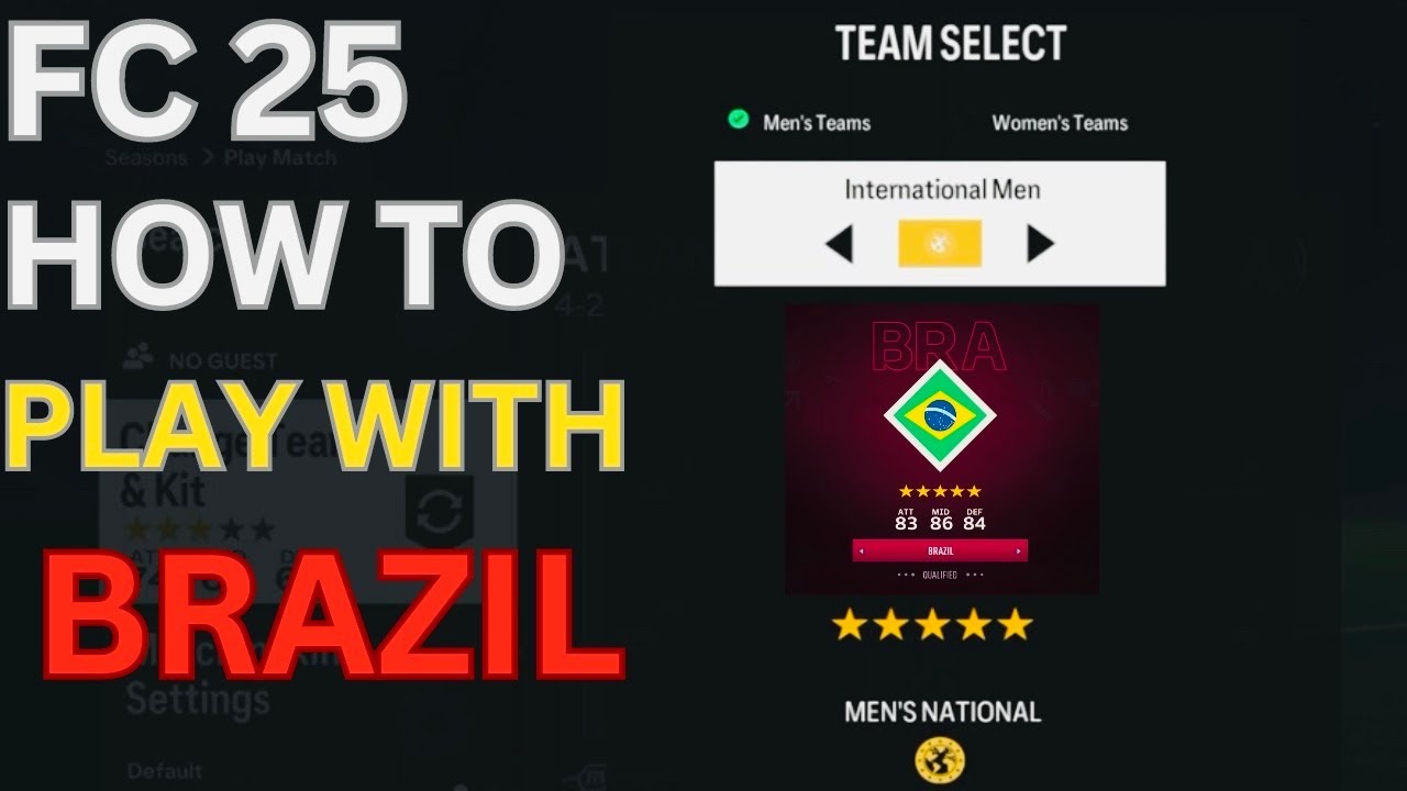 Как играть за сборную Бразилии на чемпионате мира 🇧🇷 в FC 25