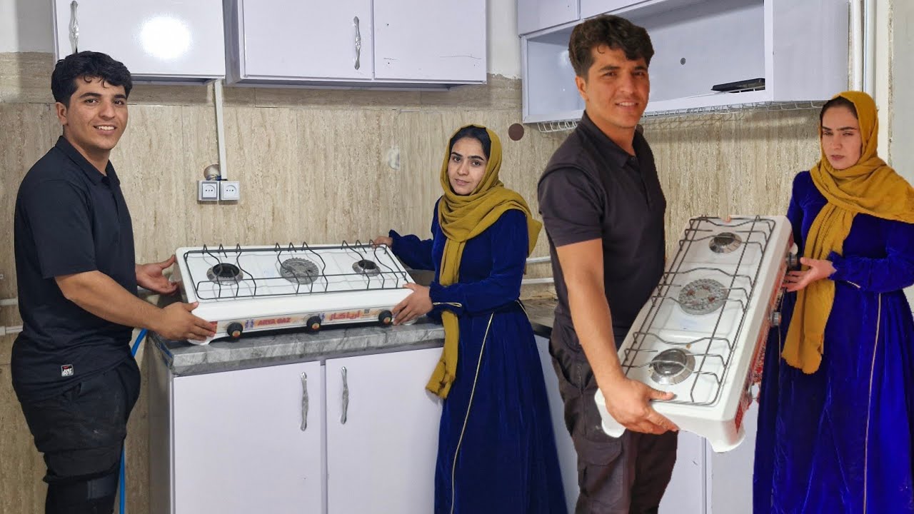 Amazing gas stove installation for Hossein and Fereshteh's kitchen🏠❤️