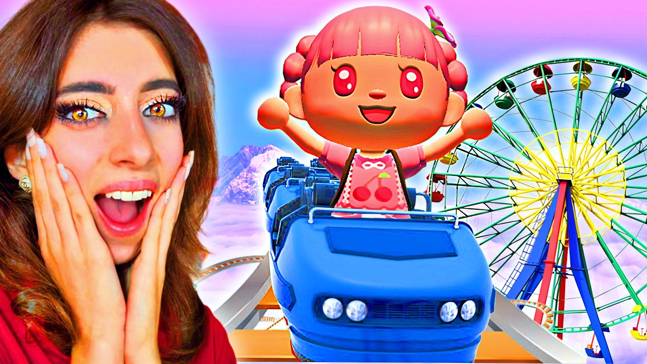 J’AI CONSTRUIT UN PARC D’ATTRACTION dans ANIMAL CROSSING ! 🎡
