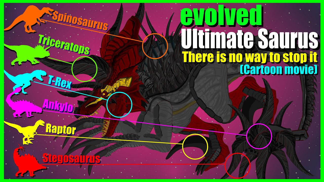 The strongest dinosaur combined with 6 dinosaurs : Ultimasaurus /Jurassic World: Hybrid Fight