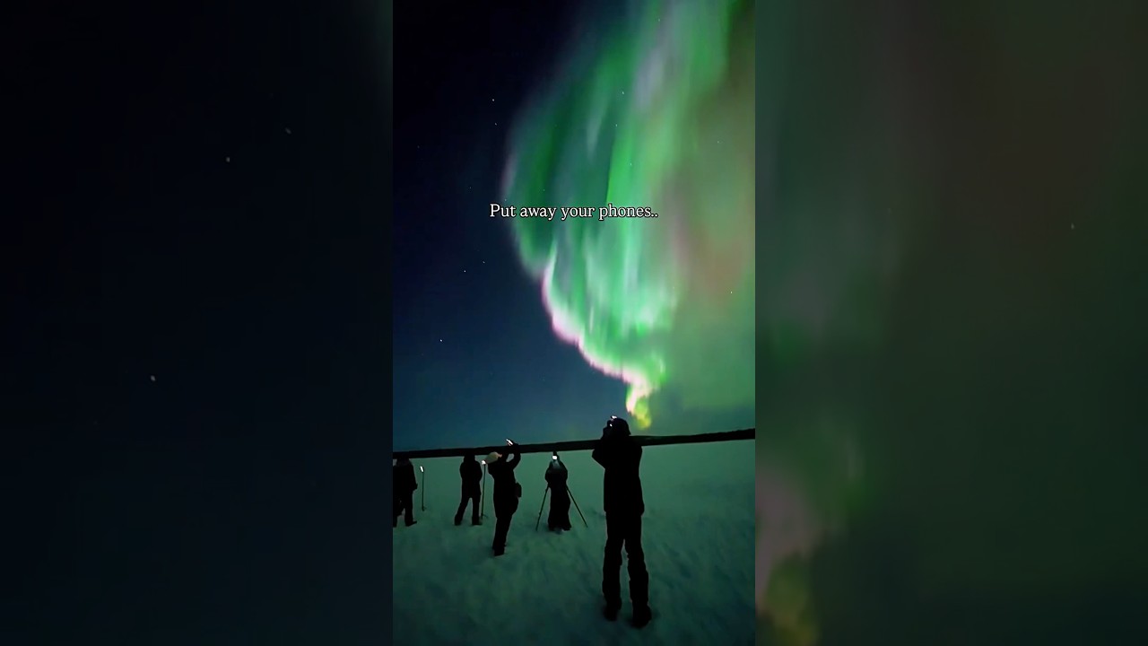 Aurora Substorm in Finland 🌌 Faster Than Any Solar Storm! | 4K #Shorts