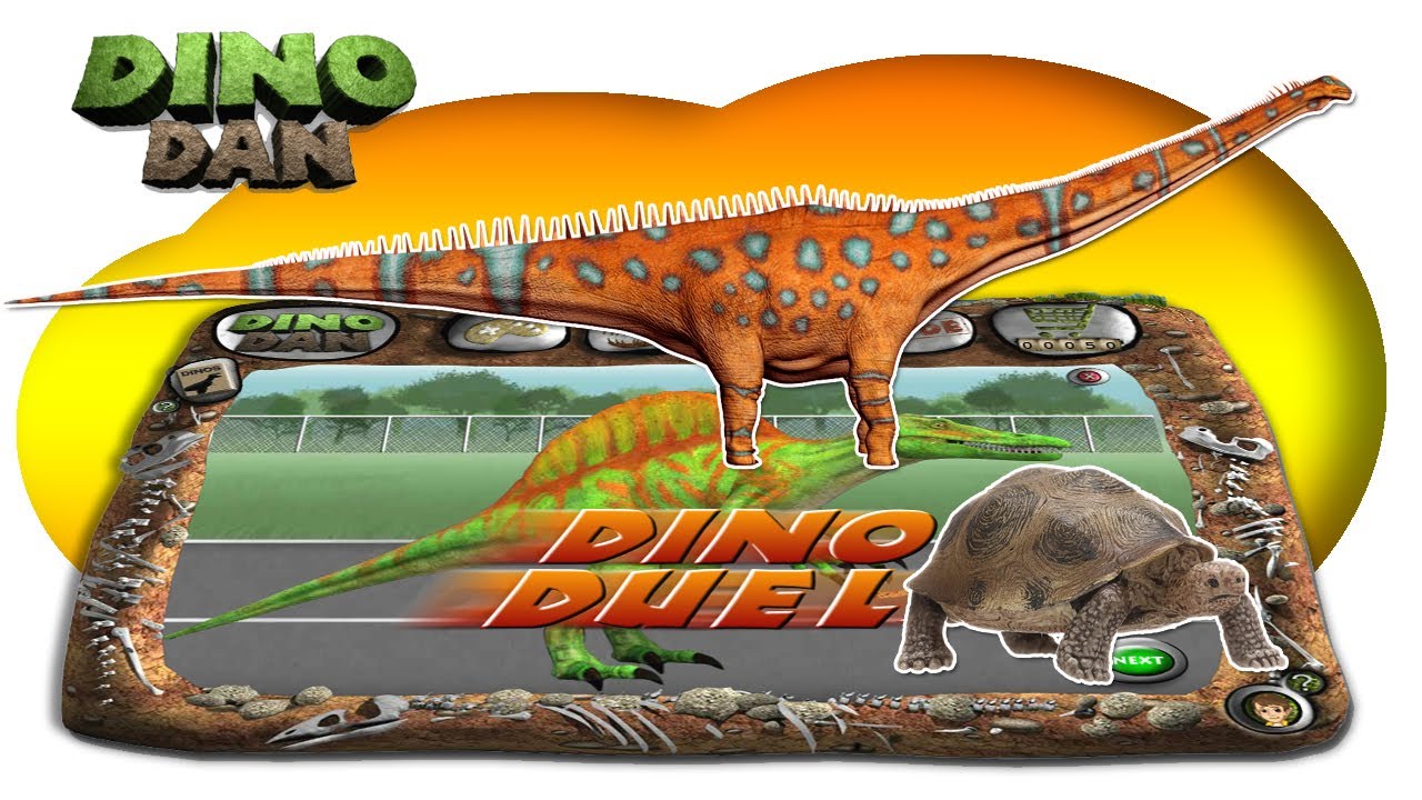 DINO DAN : DINO DUELS -  Diplodocus Vs Tortoise