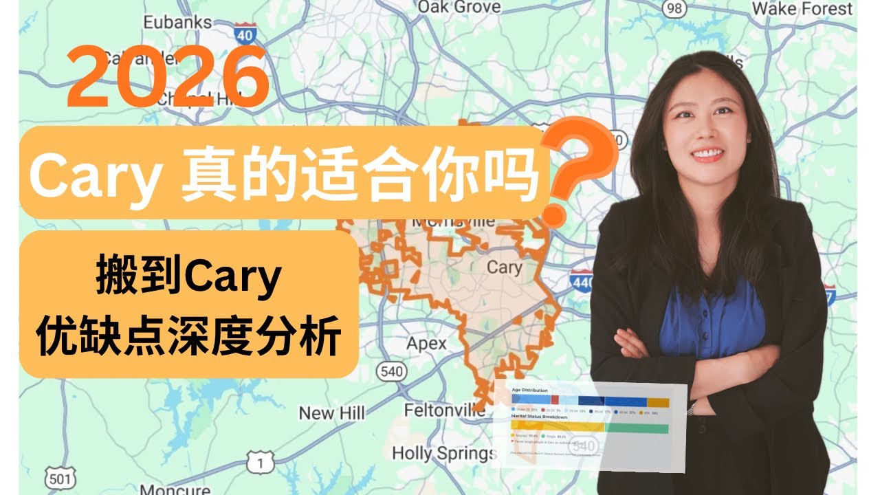 搬来北卡：“全美第五宜居城市”Cary 真的适合你吗？ #宜居城市 #北卡 #北卡Cary