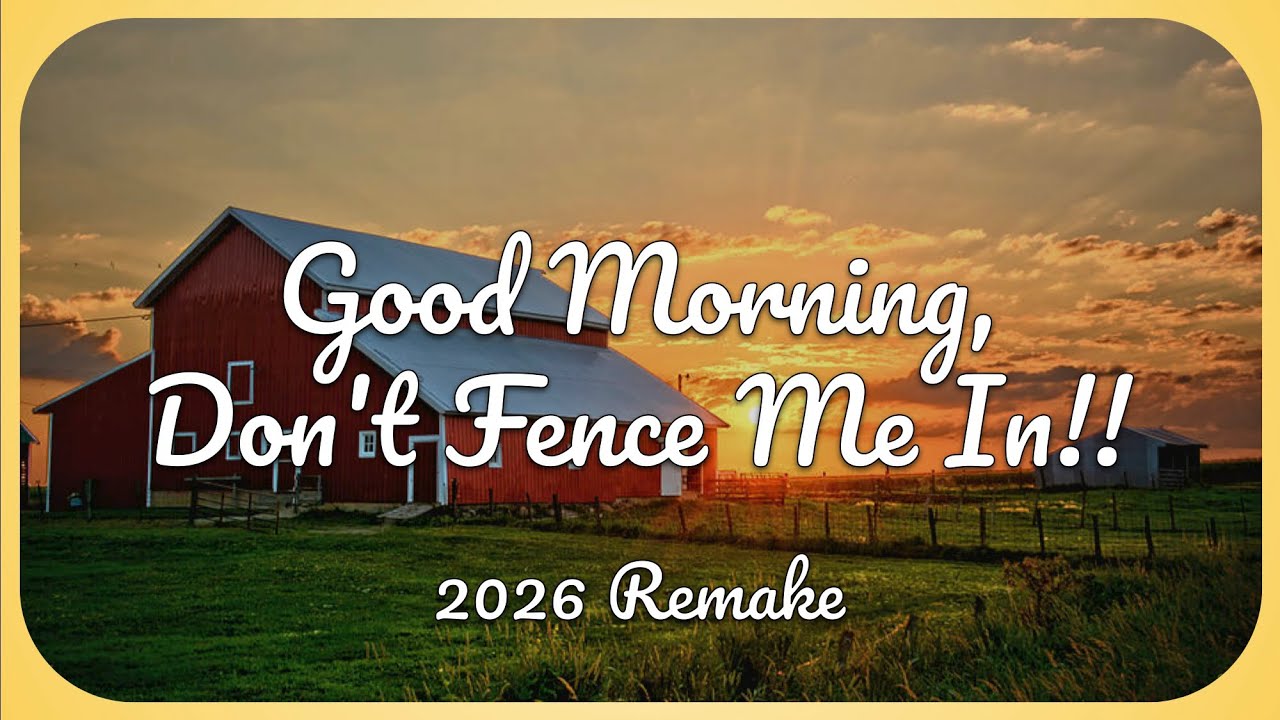 GOOD MORNING, DON’T FENCE ME IN!!