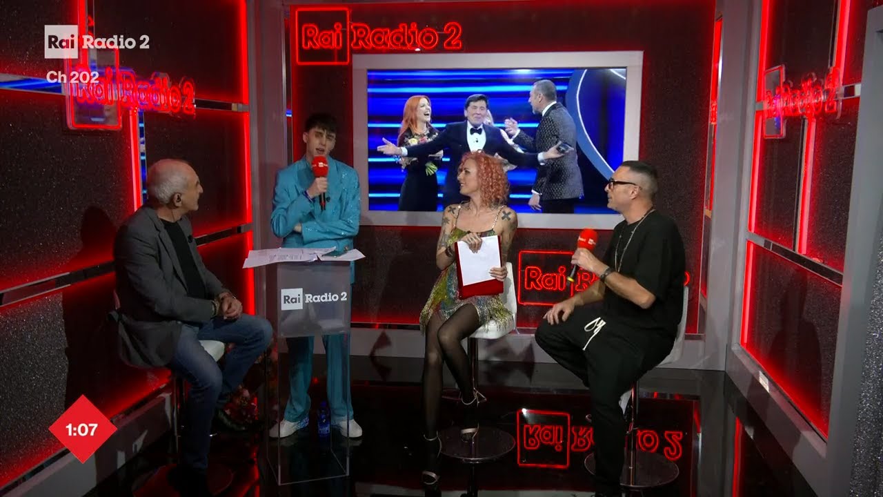 Intervista a LDA ed Alex Britti - Radio2 a Sanremo 10/02/2023