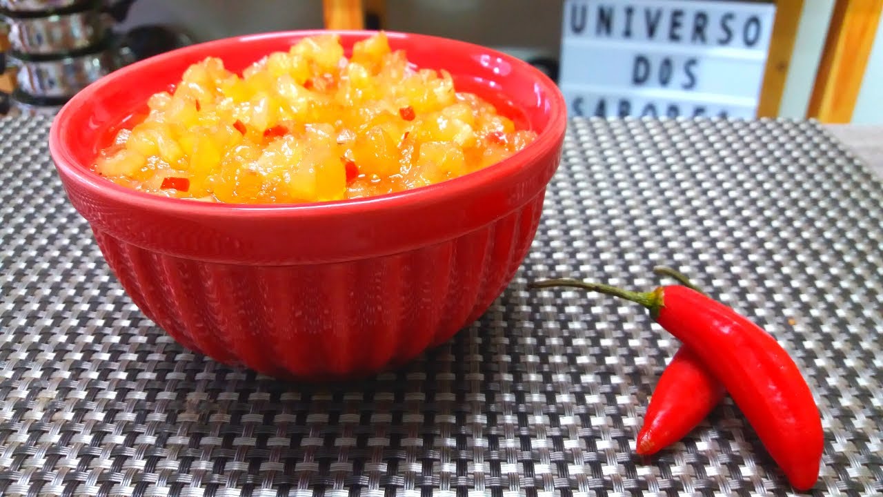 GELEIA DE ABACAXI COM PIMENTA | Receita super f&aacute;cil &eacute; &oacute;timo acompanhamento para carnes e torradinhas