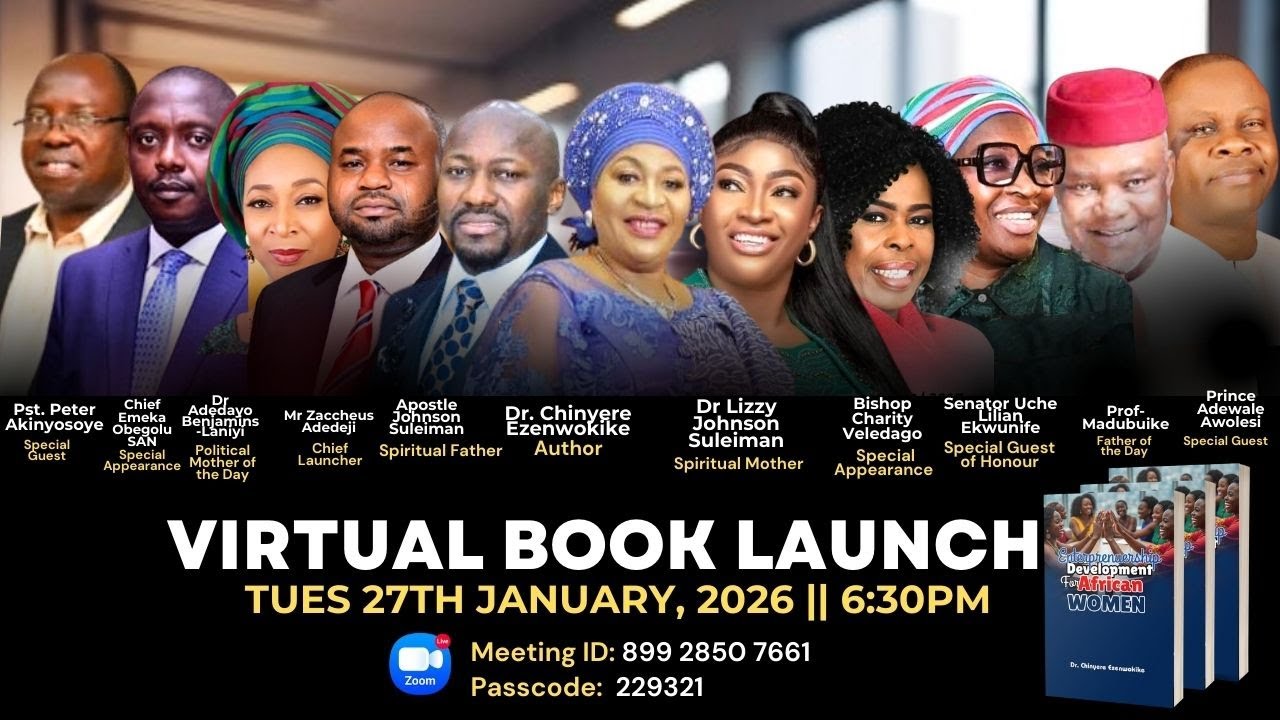 WATCH DR CHINYERE EZENWOKIKE'S ONLINE BOOK LAUNCH