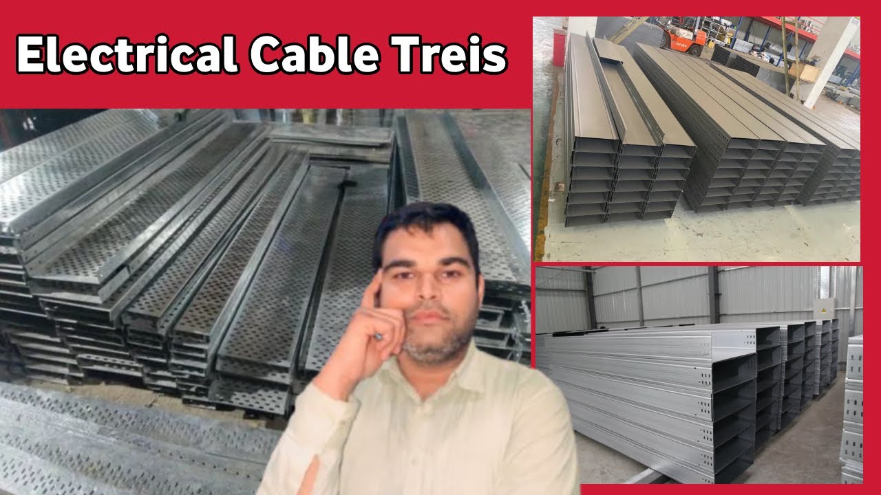 Electrical cable tray availble stoke is ready for big project ❤️🧰