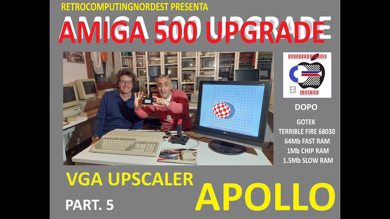 AMIGA 500 UPGRADE 5/5 VGA UPSCALER APOLLO X #amiga500 #amiga2000 #amiga #upscaler #commodoreamiga