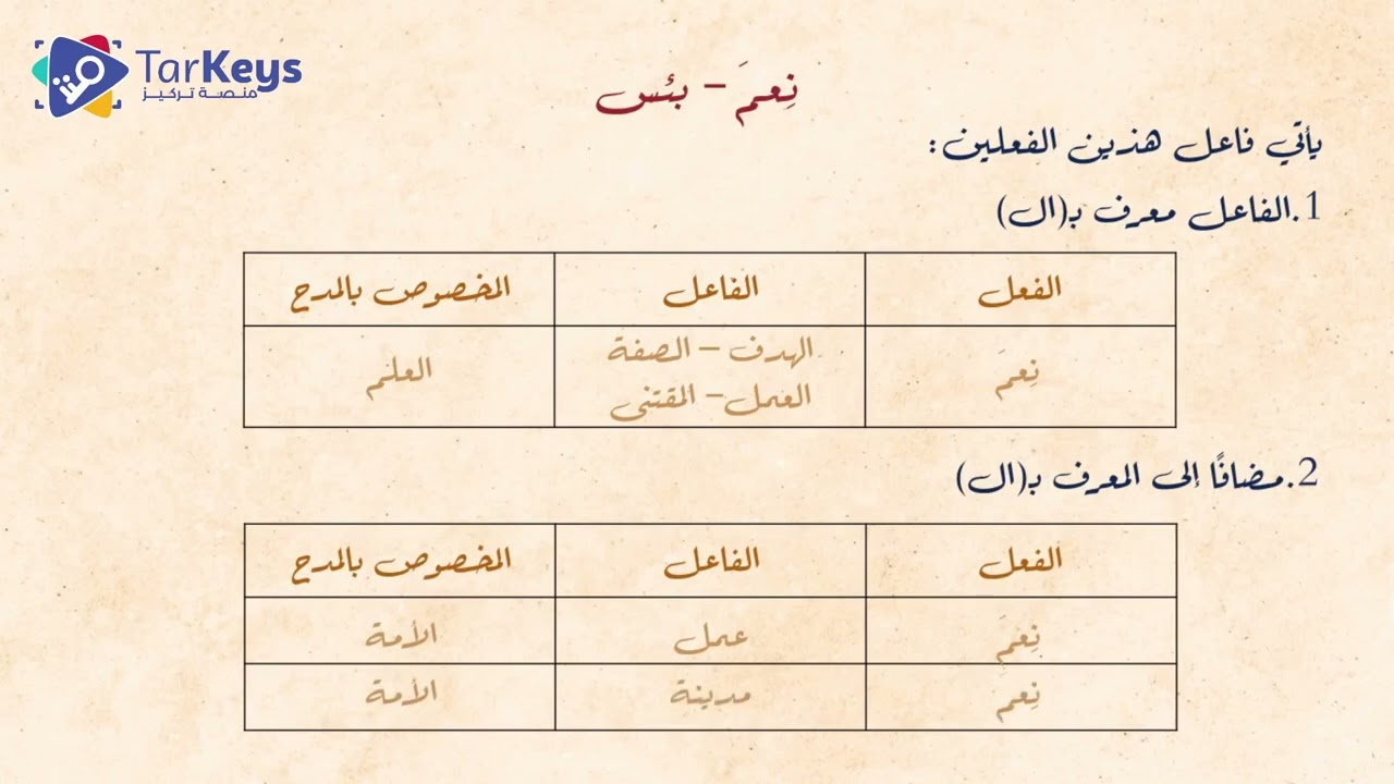 أساليب نحوية: المدح والذم 🌟 | نحو البكالوريا مع تركيز