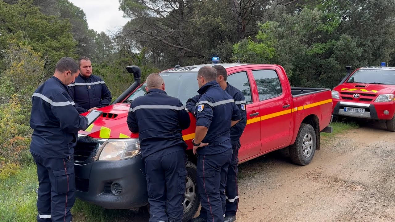 Exercice feu de for&ecirc;t &agrave; Aragon :