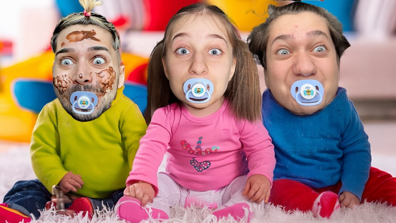 AİLECEK BEBEK OLDUK! (T&uuml;m Bebek Videoları)