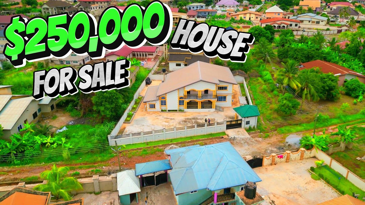 ПРОДАЕТСЯ КРАСИВЫЙ ДОМ С 7 СПАЛЬНЯМИ ЗА 250 ТЫСЯЧ ДОЛЛАРОВ В DABAN NEWSITE (КУМАСИ) || Тур . #vir...