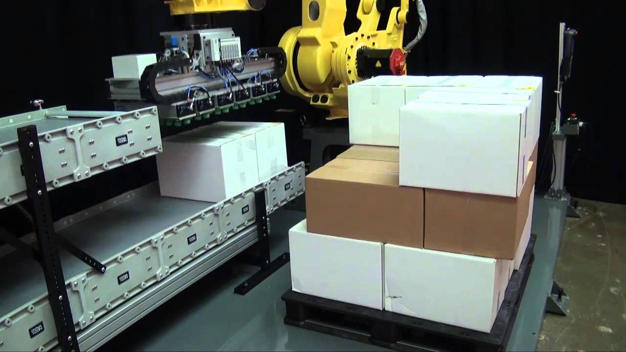 FANUC M 410iC Robotic Case Palletizing and Depalletizing by Automated Cells