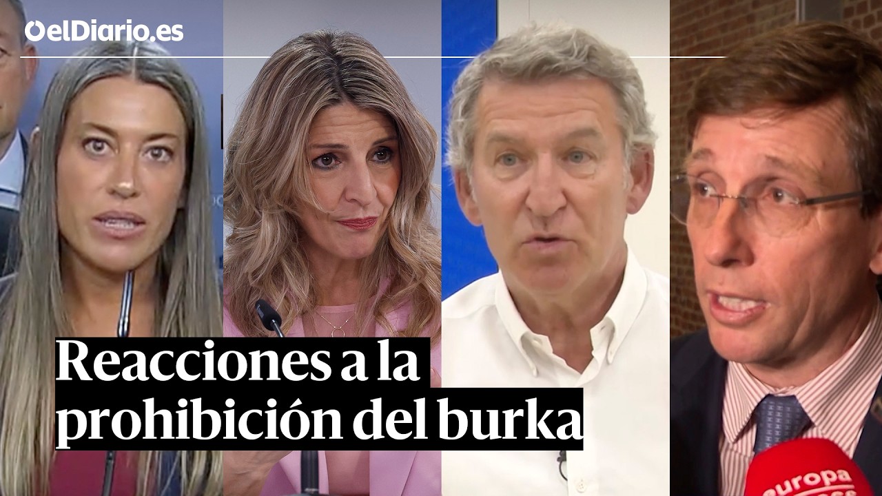 Todas las reacciones políticas a la ley de Vox para prohibir el burka
