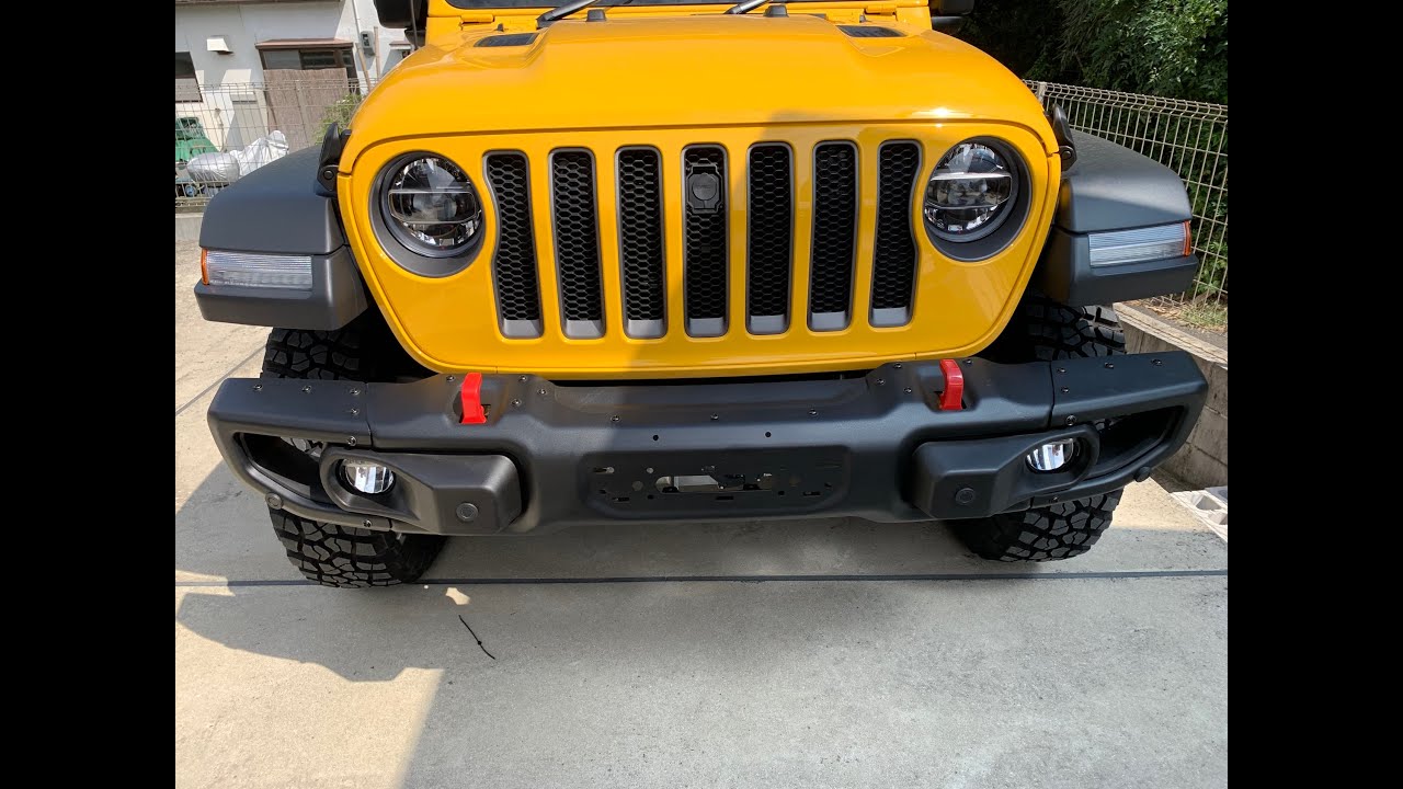 Jeep Wrangler JL ルビコン　US スチールバンパー取付