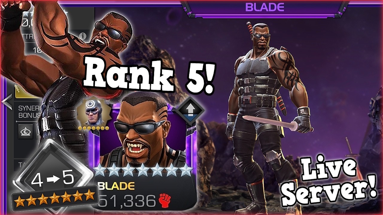 7-звездочный клинок 5-го ранга! Живой сервер! Мой первый 5-й ранг! | Marvel Contest of Champions