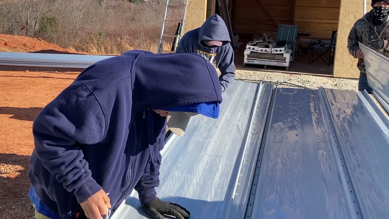 NC Barndominium Build - Titan Loc 100 Standing Seam Roof Install