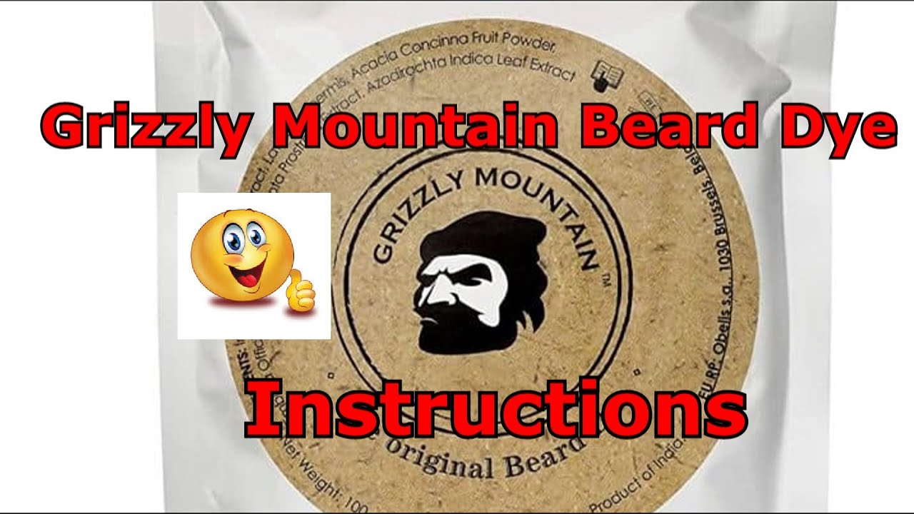 Grizzly Mountain Beard Dye Step by Step