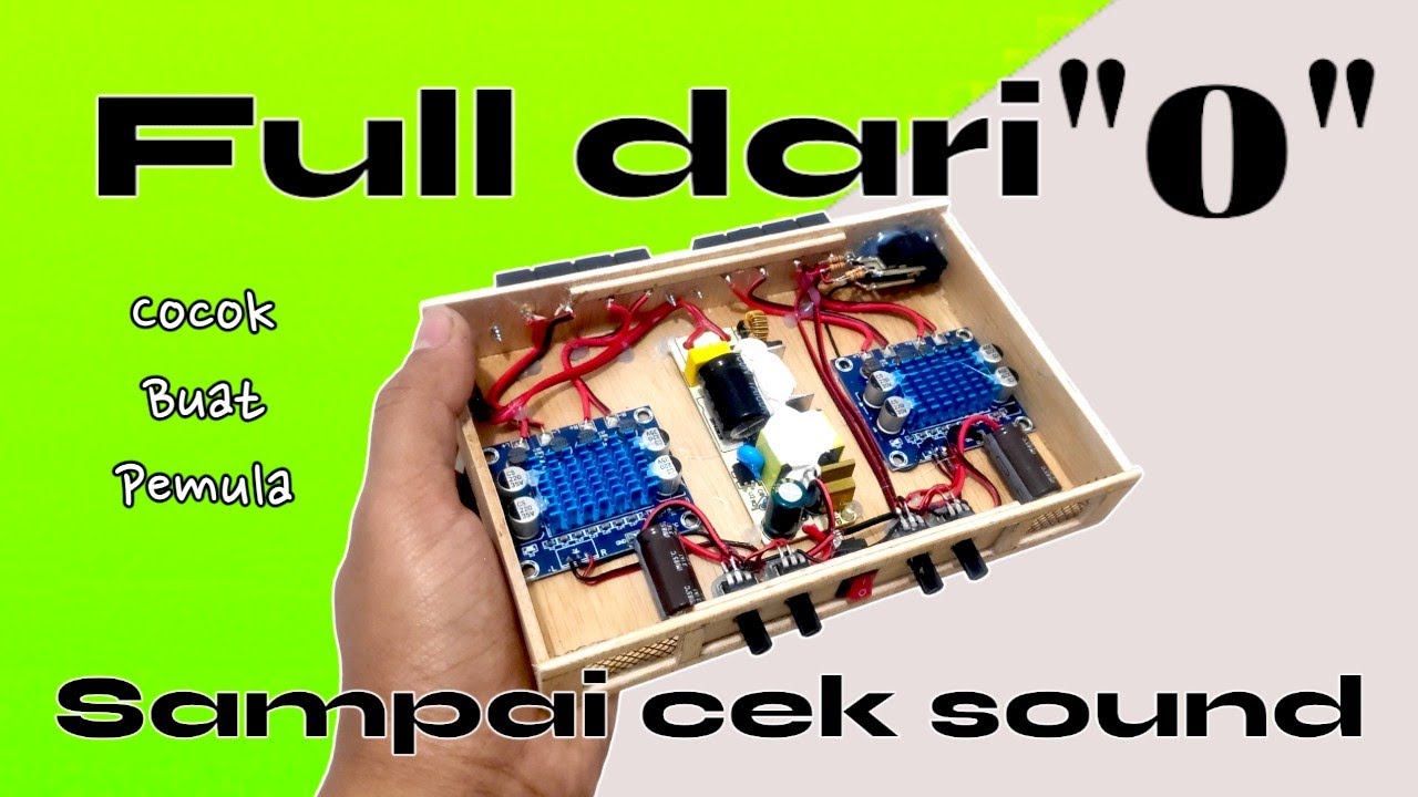 Cara merakit power amplifier 4 channel