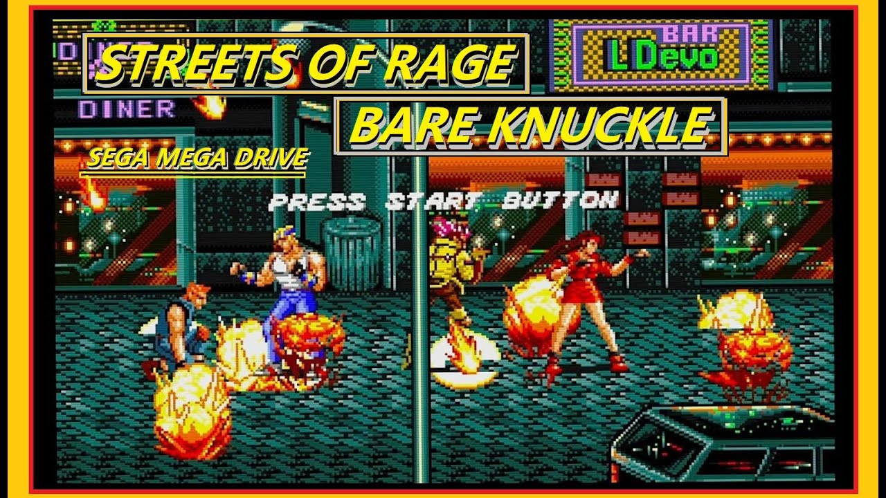 STREETS OF RAGE / BARE KNUCKLE - ATTRACT DEMO MODE - SEGA MEGA DRIVE - SEGA - 1080p60