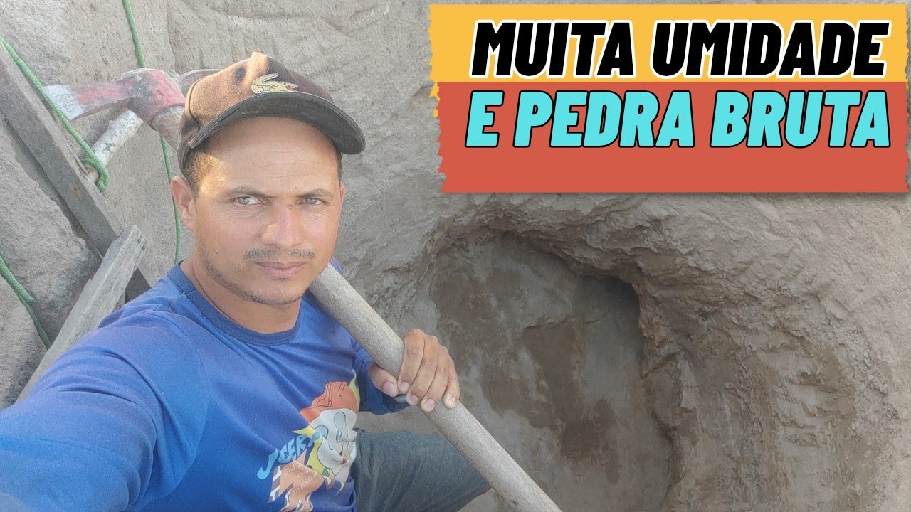 Último dia cavando o poço aqui no sítio, o resultado não foi o esperado