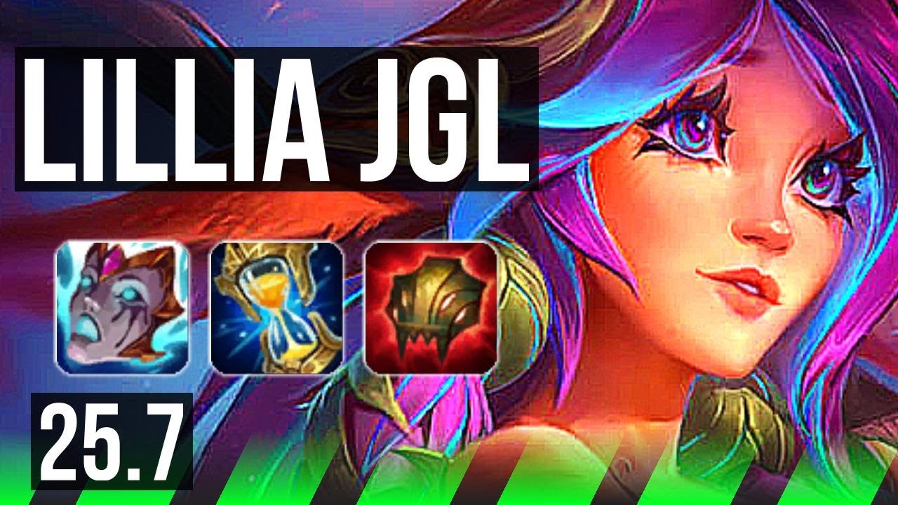 LILLIA vs MASTER YI (JGL) | 62k DMG, 20/3/15, Legendary | KR Grandmaster | 25.7