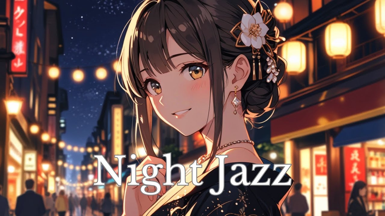 Night jazz  - 和の気配が漂う、都会のナイトジャズ/ relaxing music for studying[Beats Mix /Chill & Relax Music]