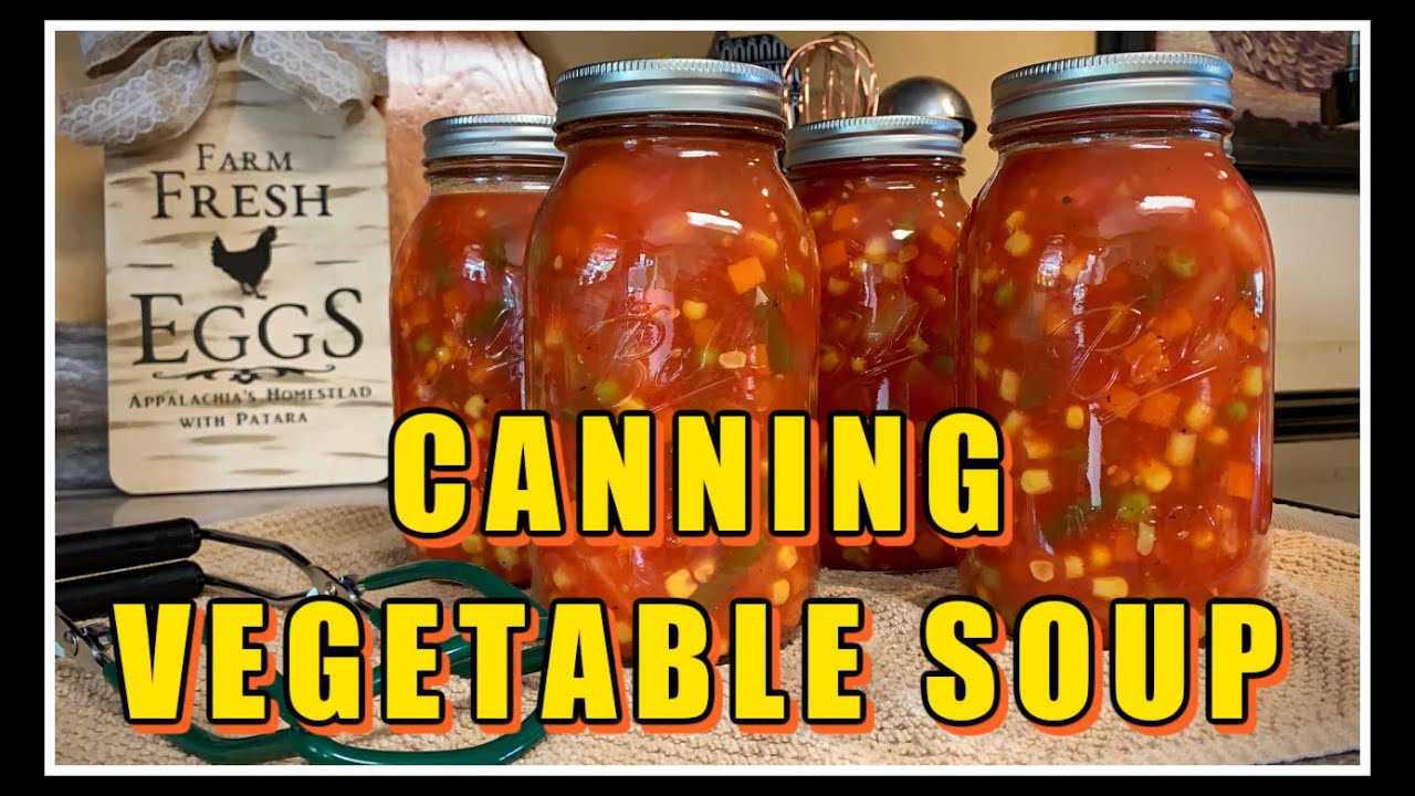 🌽 CANNING Vegetable Soup for BEGINNERS!