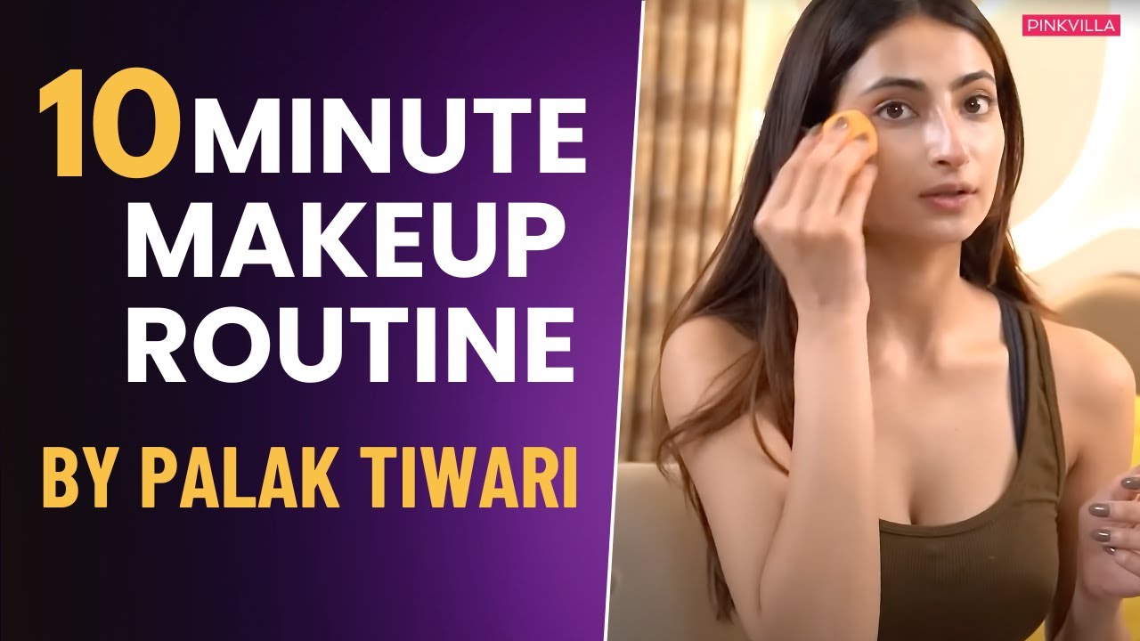Palak Tiwari's 10 Minute MAKEUP Routine For Press Interviews | Palak Tiwari | Pinkvilla