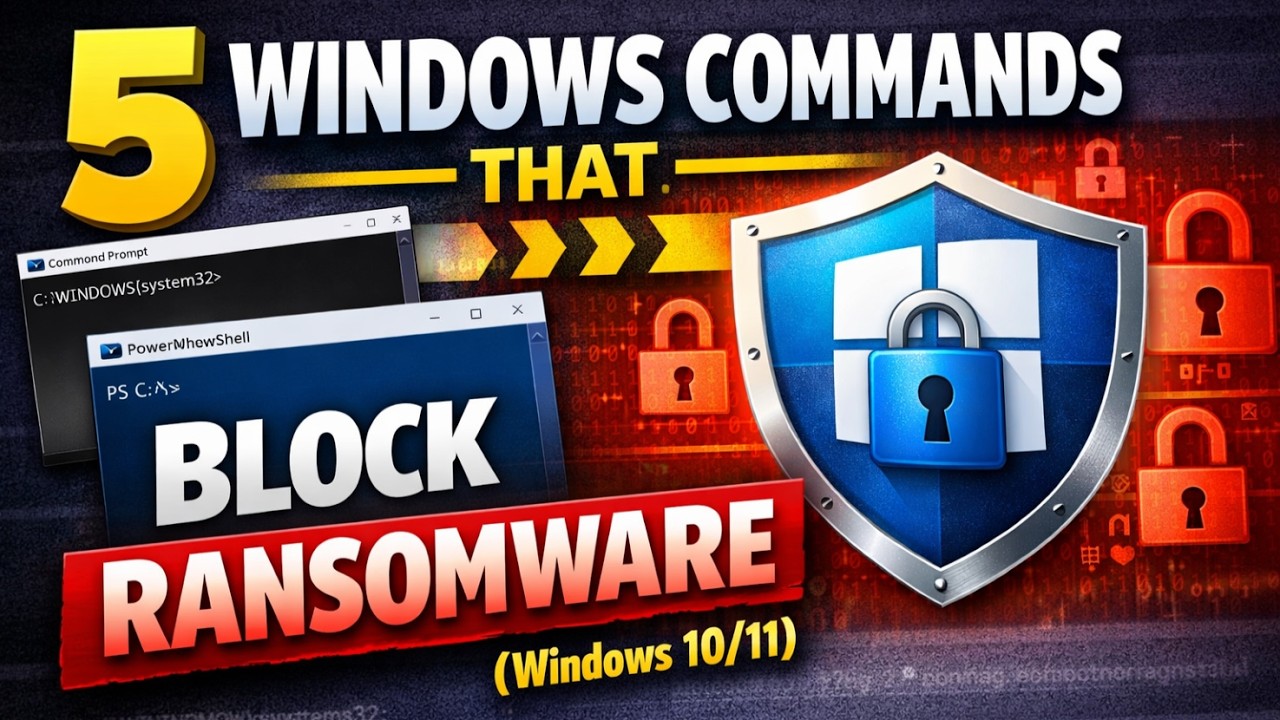 5 команд Windows [для блокировки точек входа программ-вымогателей]