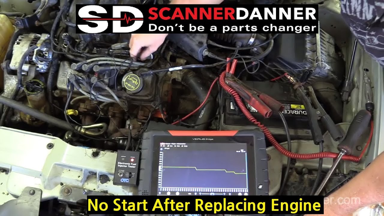 No Start From Stuck Closed Fuel Injectors (salvage yard engine swap)