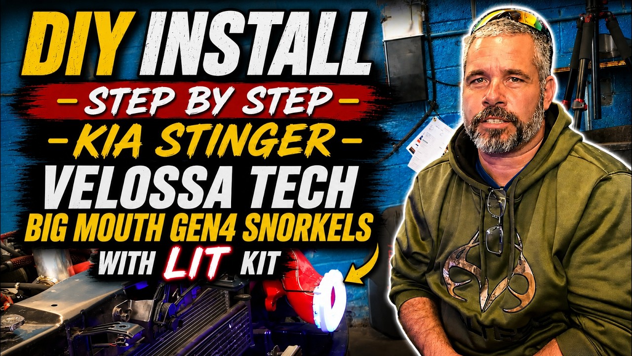 Velossa Tech Big Mouth Gen4 with LIT - step by step install - Kia Stinger