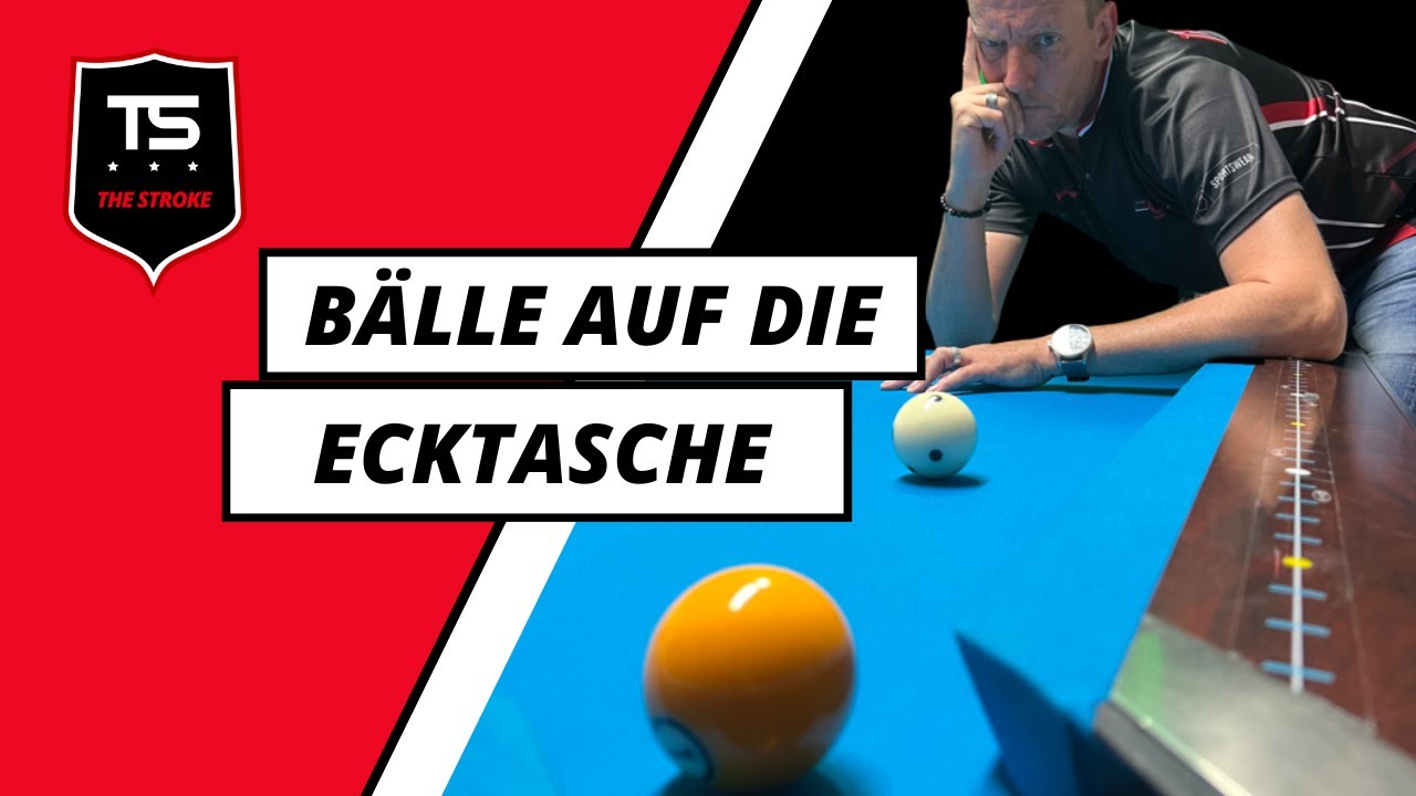 Billardtraining | Bälle auf die Ecktasche